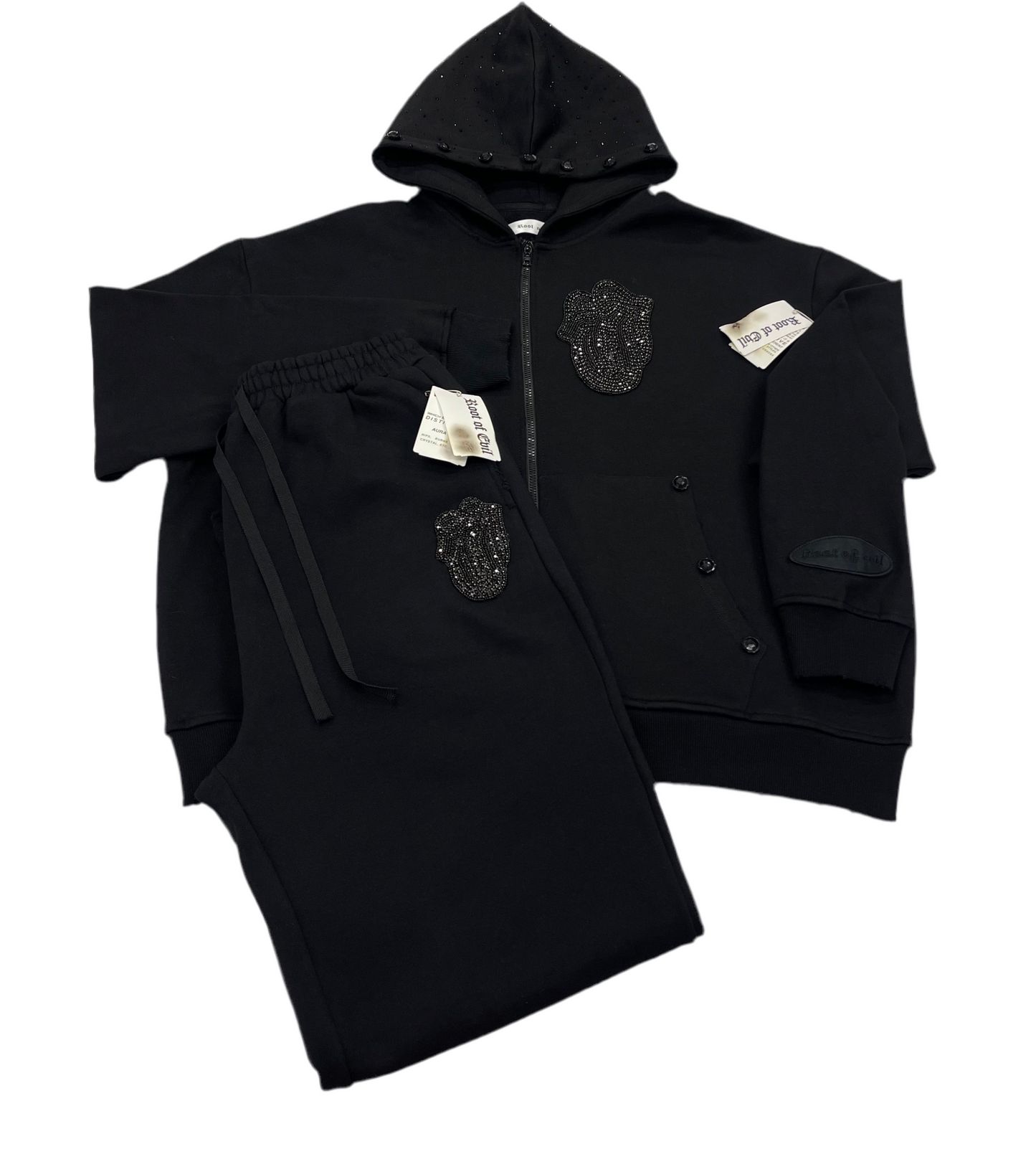 Black out joggers set