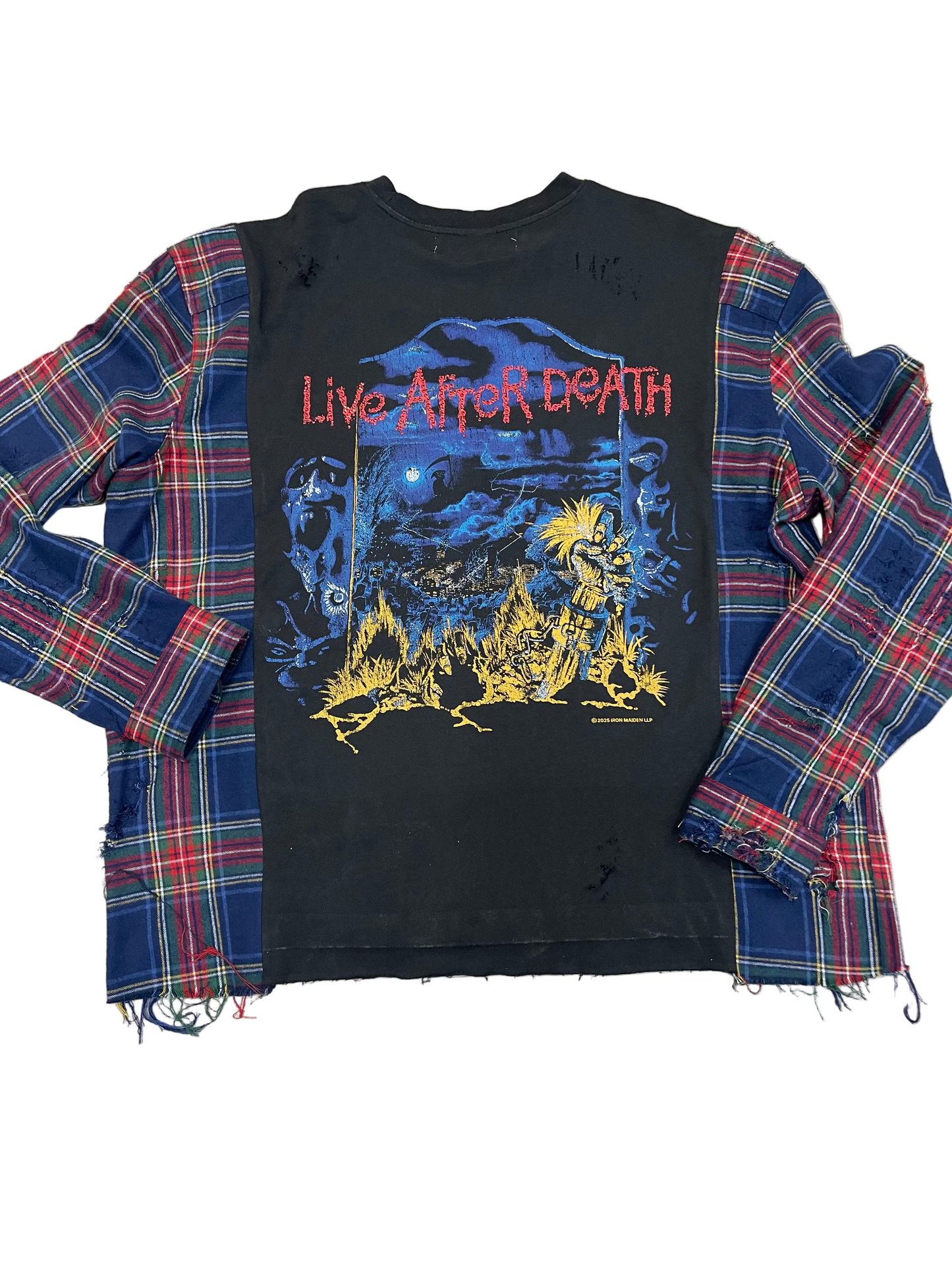 Maiden Madness Flannel tee