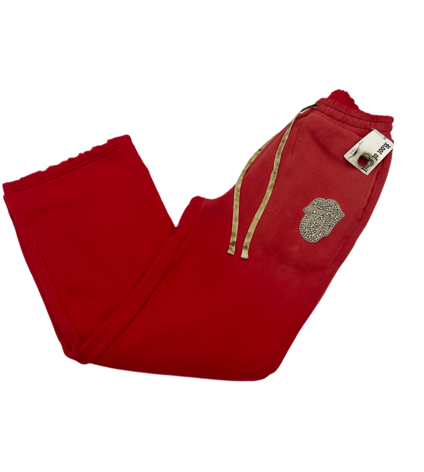 flare joggers silver stone patch