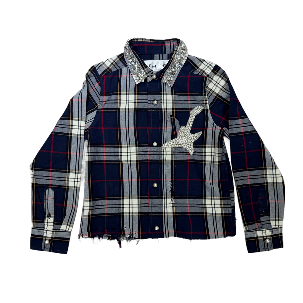 Kids rockstar flannel
