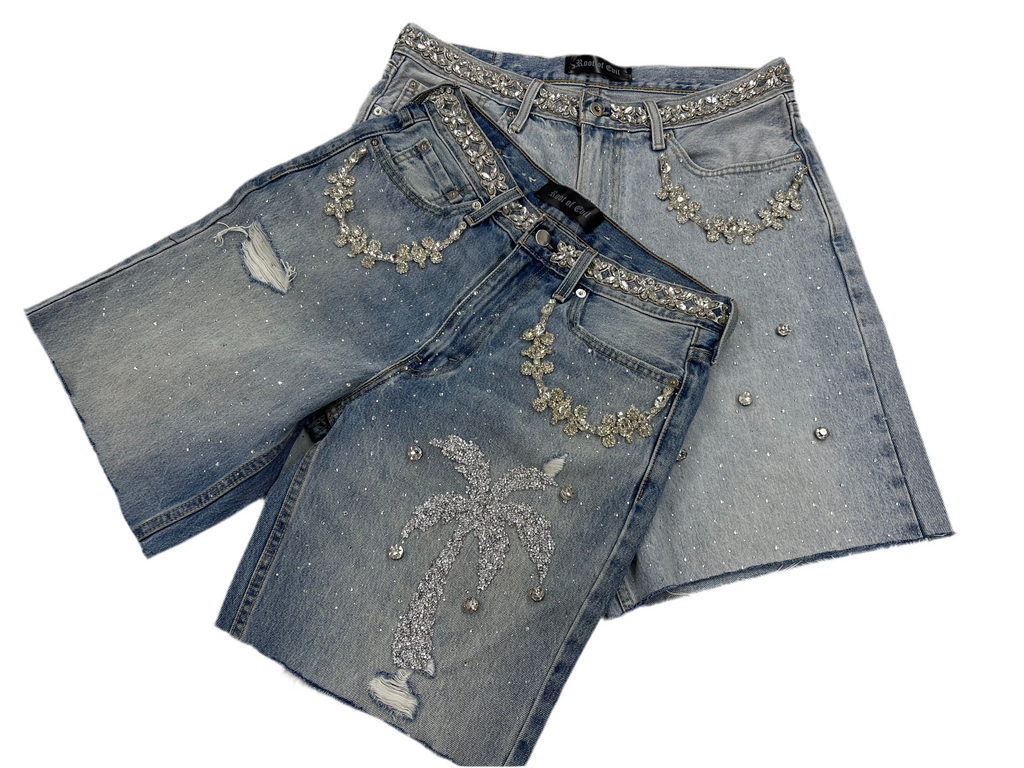 Crystal Jean shorts 🏝️💎