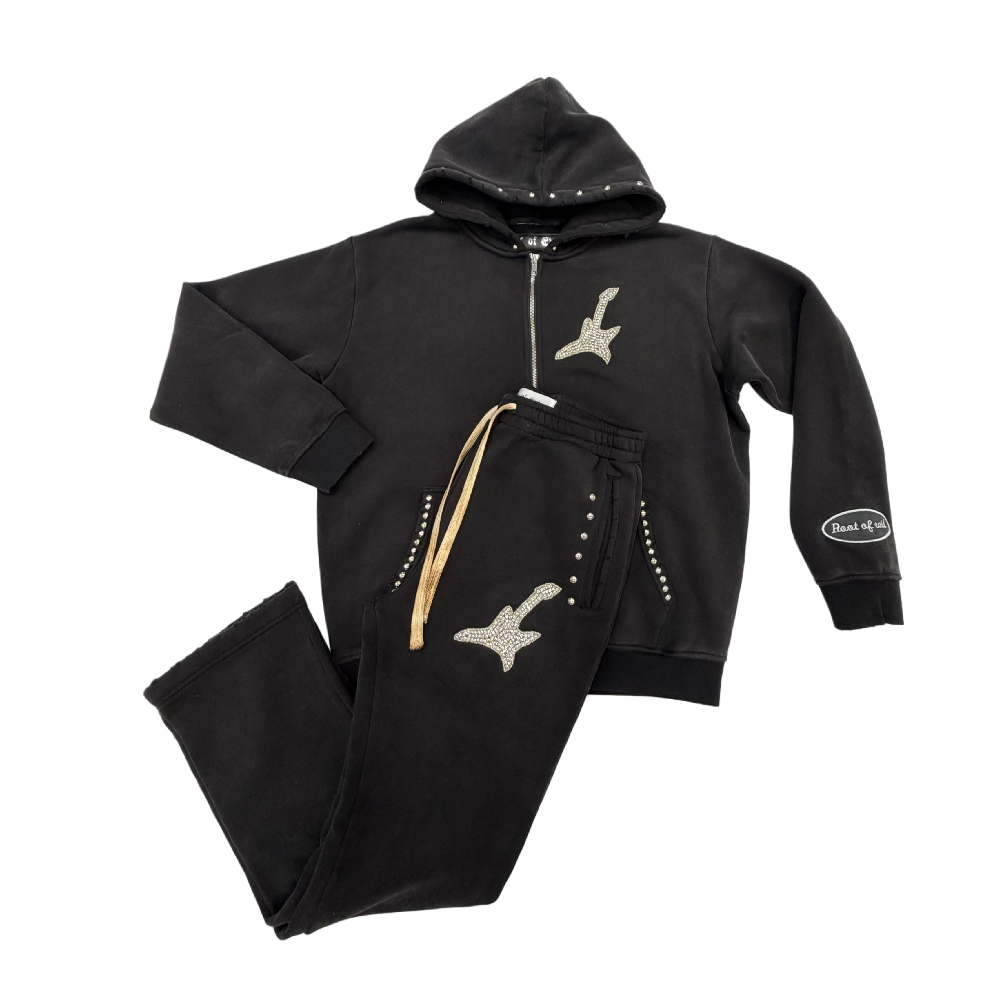 Rockstar studded jogging suit