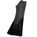 Shadow flames flare denim