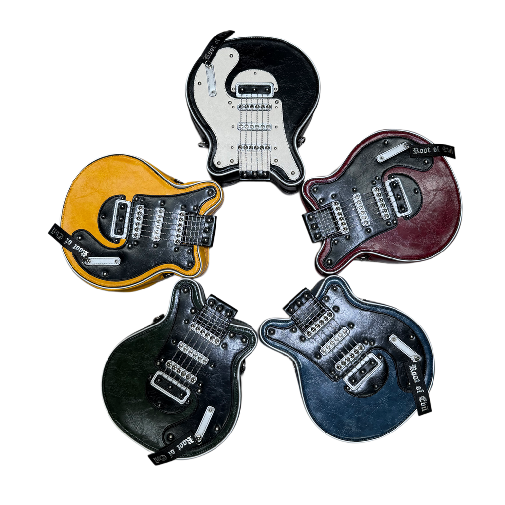 UNISEX LEATHER GUITAR SHOULDER BAG