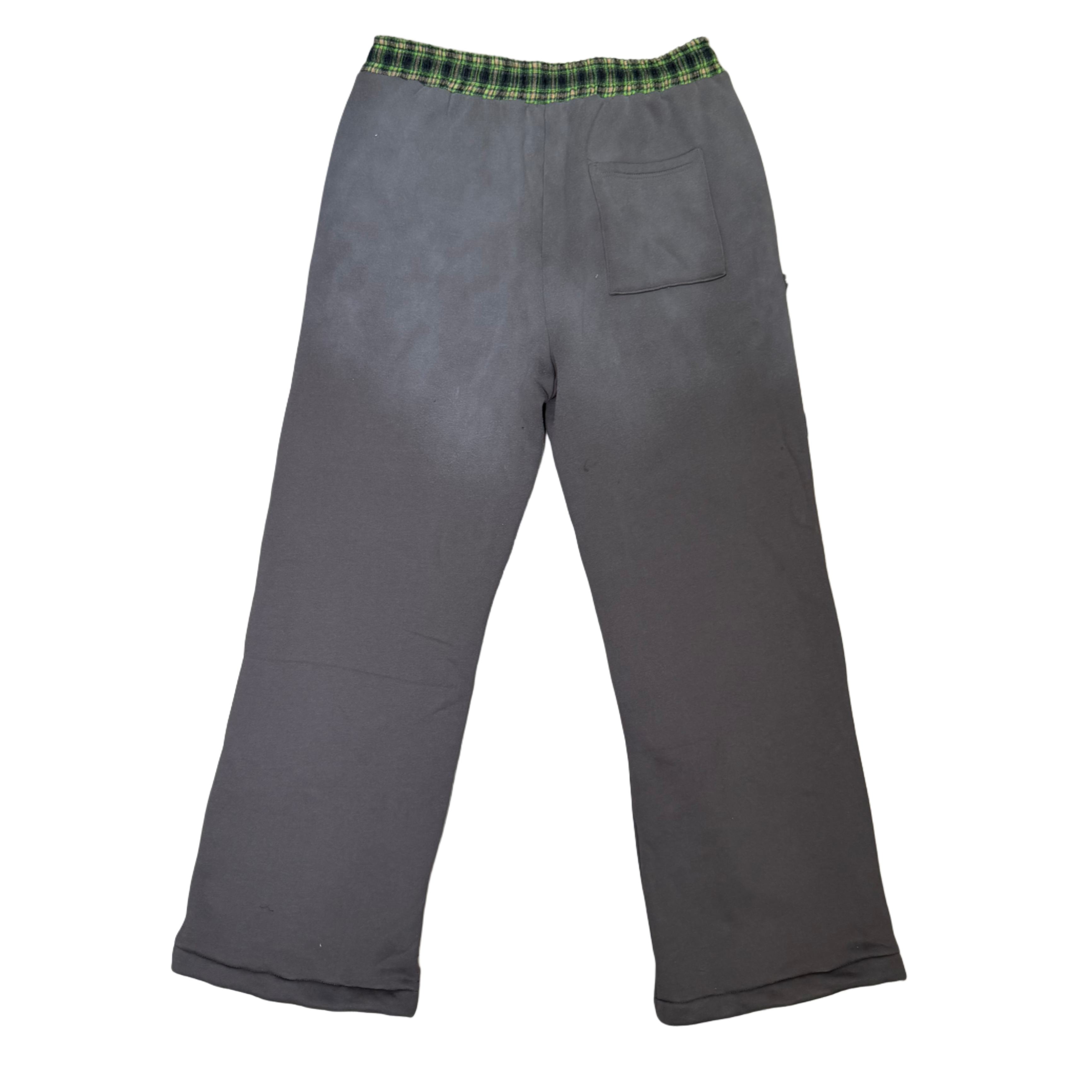 Root Of Evil Distressed Flannel Track Pants