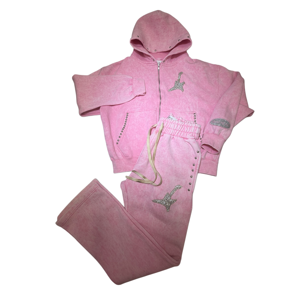 Rockstar studded jogging suit