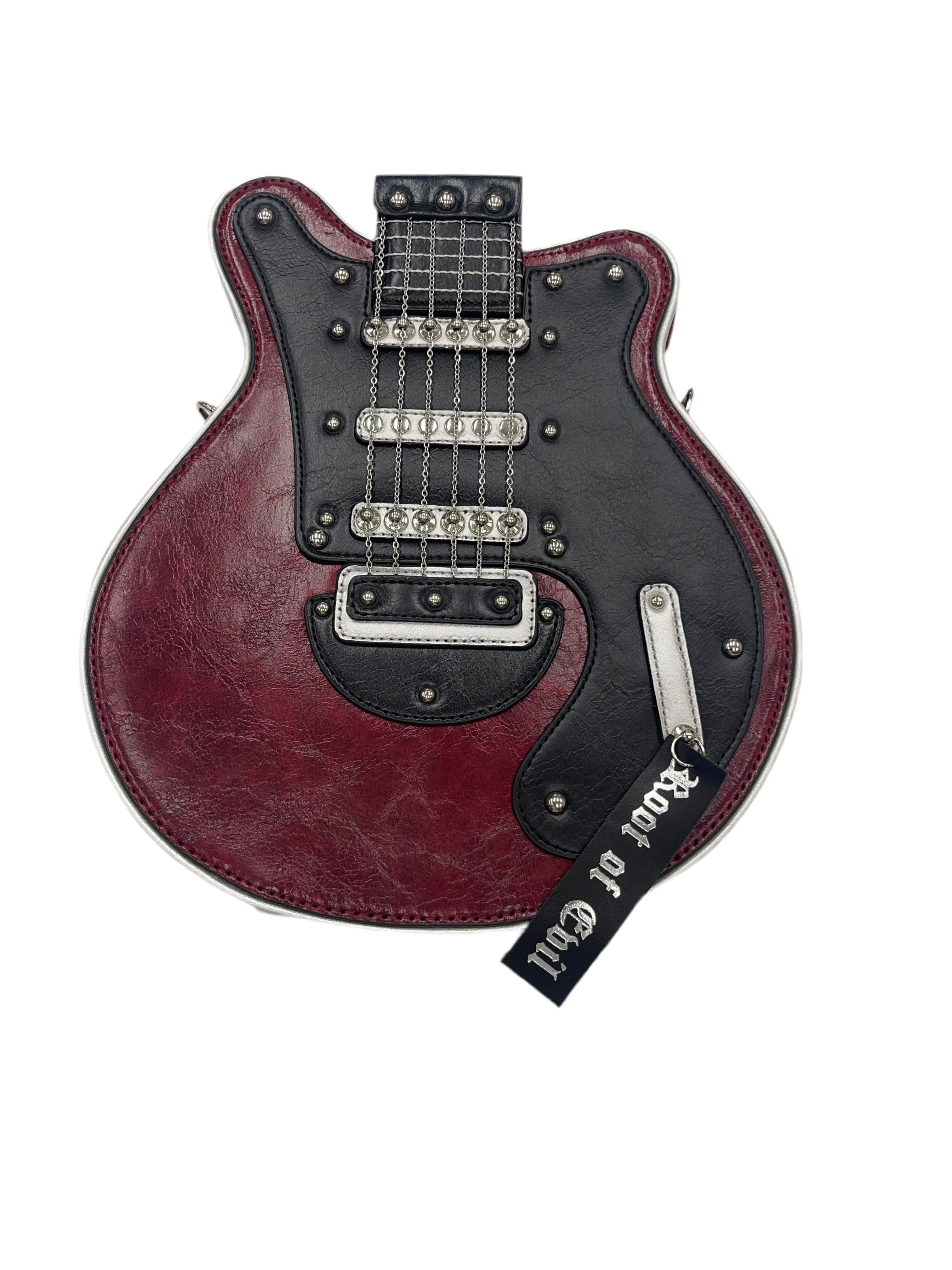 UNISEX LEATHER GUITAR SHOULDER BAG