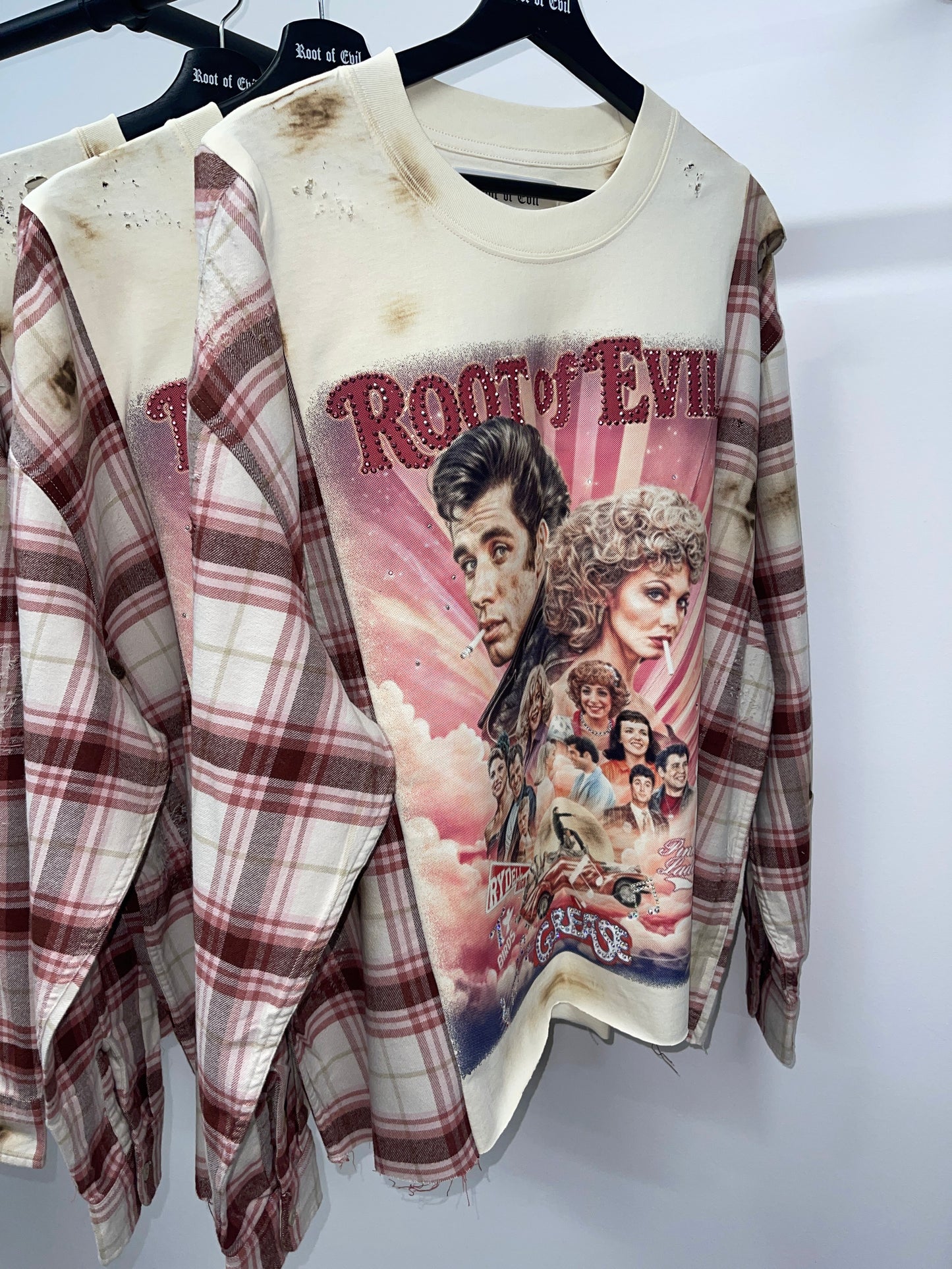 Root of Evil – Grease Vintage Flannel Tee