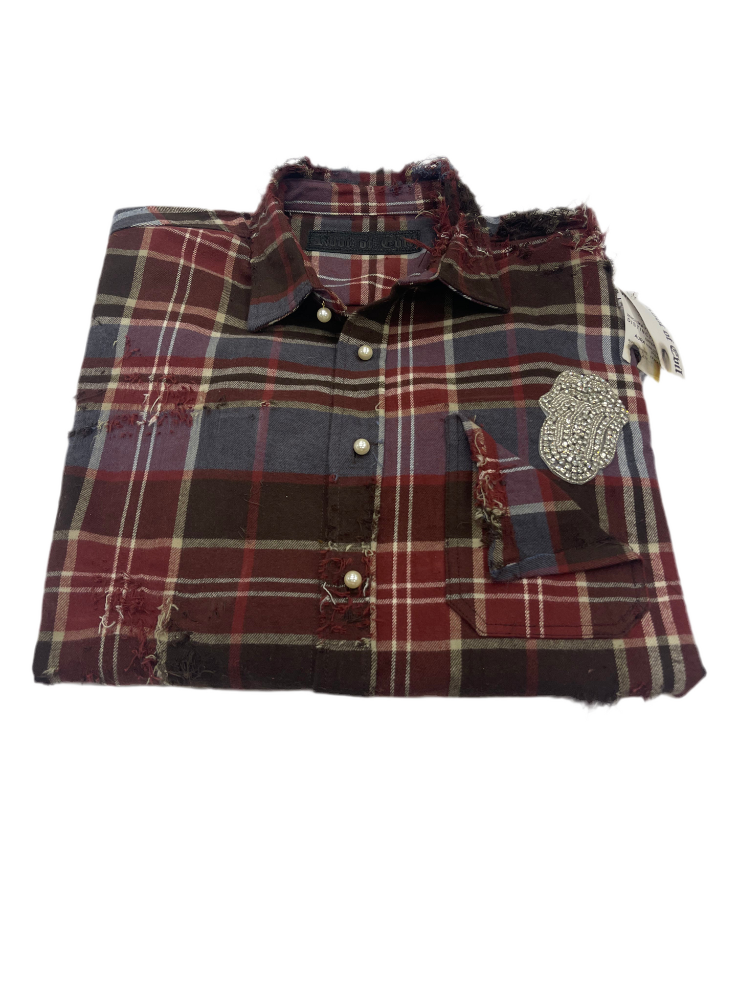 Rootofevil distressed flannel
