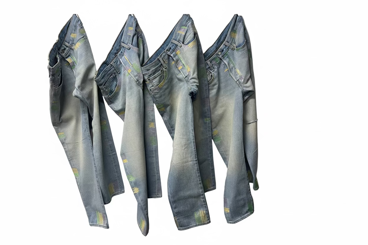 Root of Evil “Pastel Stiched Denim”