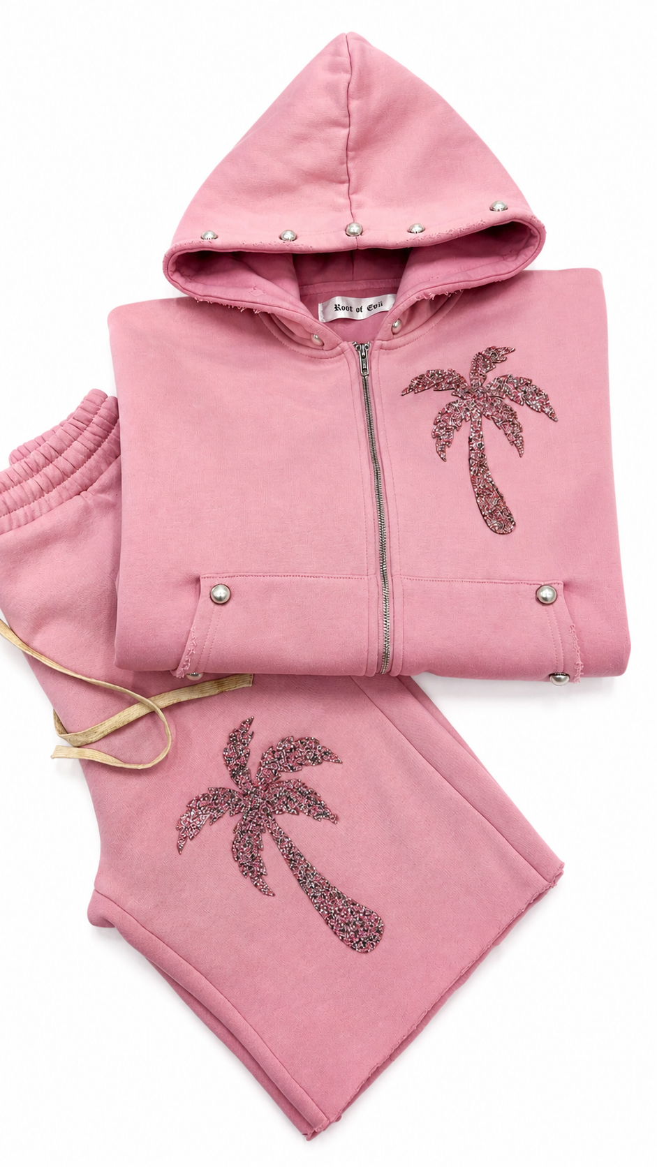Crystal Palm tree joggers set