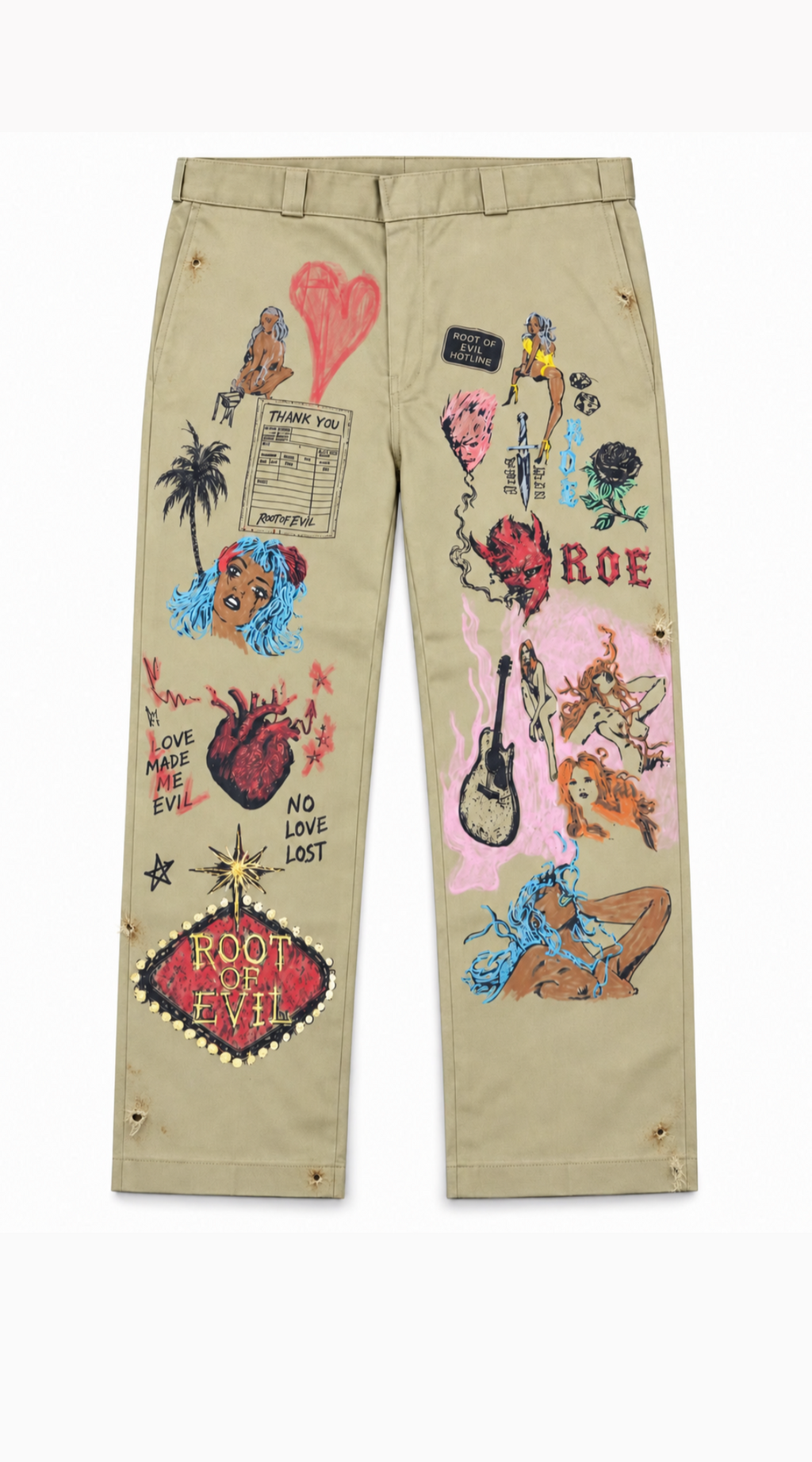 ROE “NO LOVE LOST” 1-OF-1 PANTS