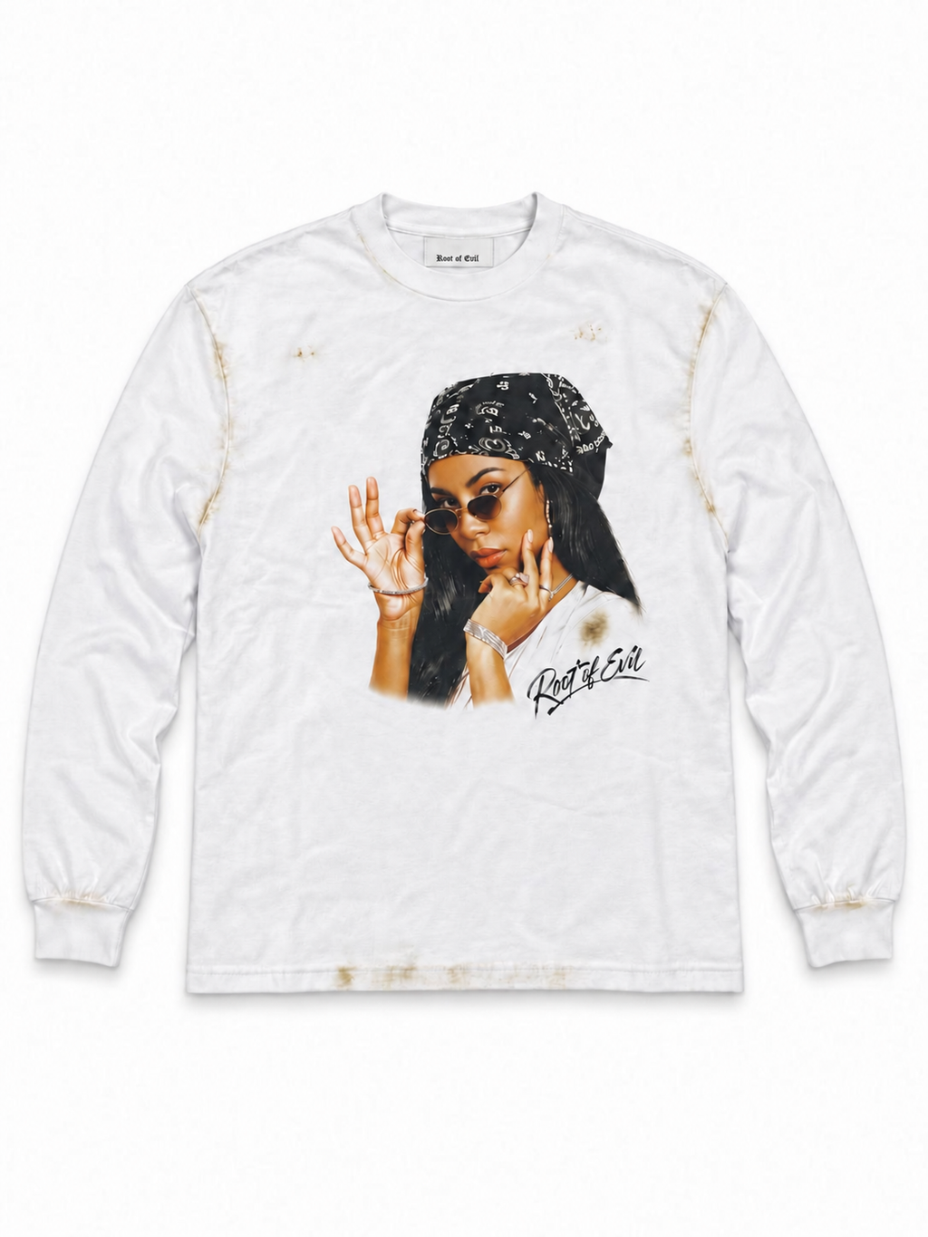 Root of Evil “ONE IN A MILLION” DISTRESSED LONG-SLEEVE TEE