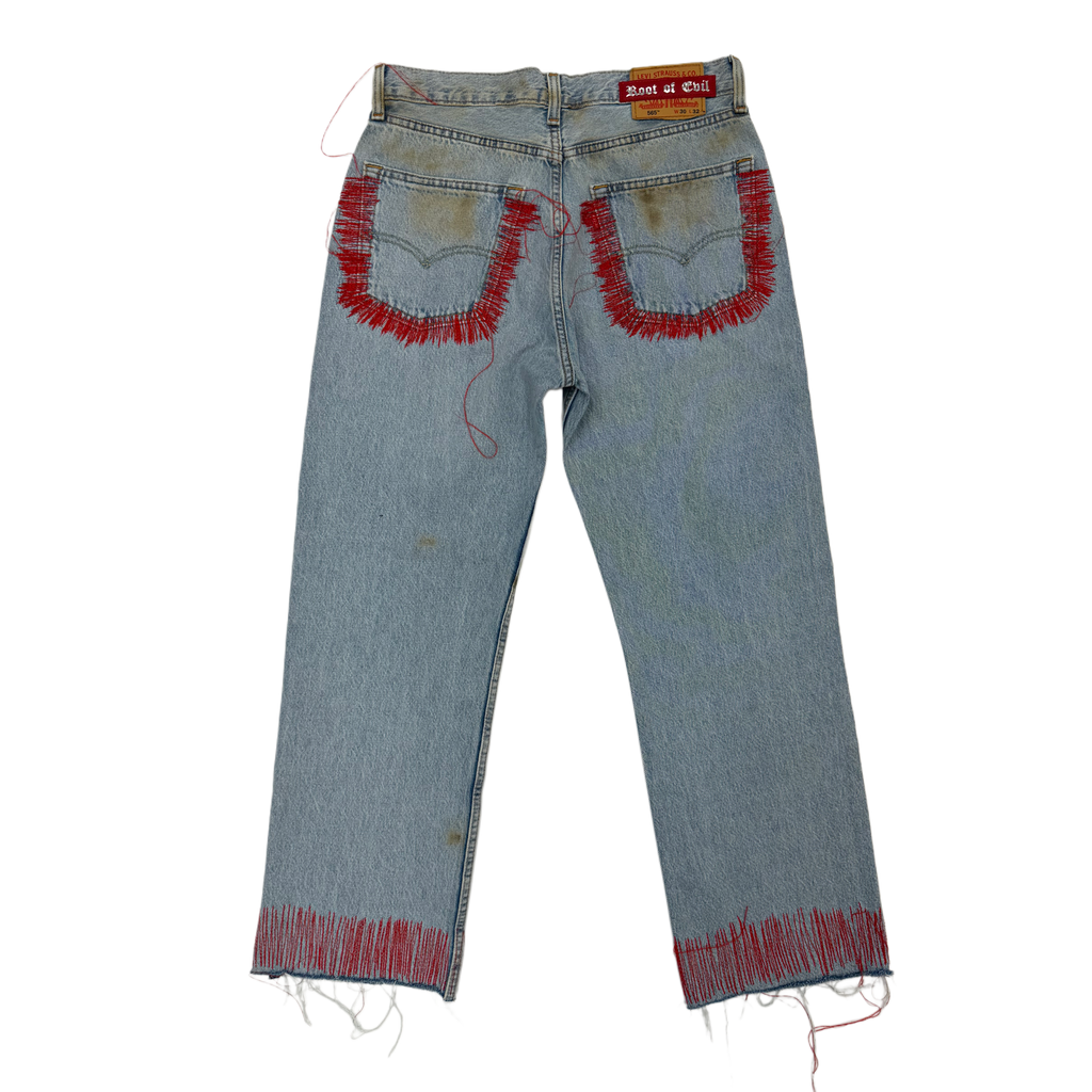 Pin Strip Denim