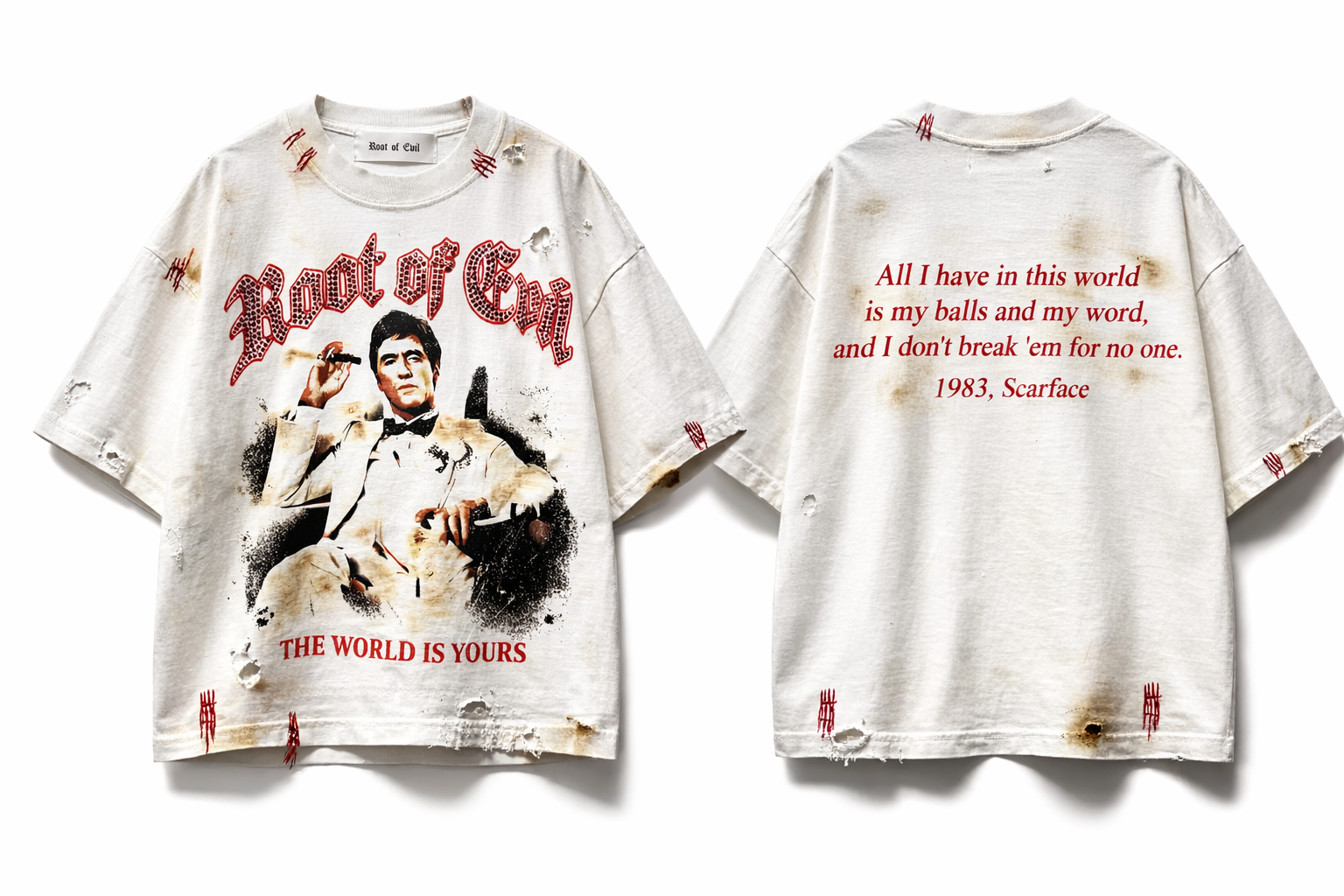 Classic Scarface Ash T-Shirt